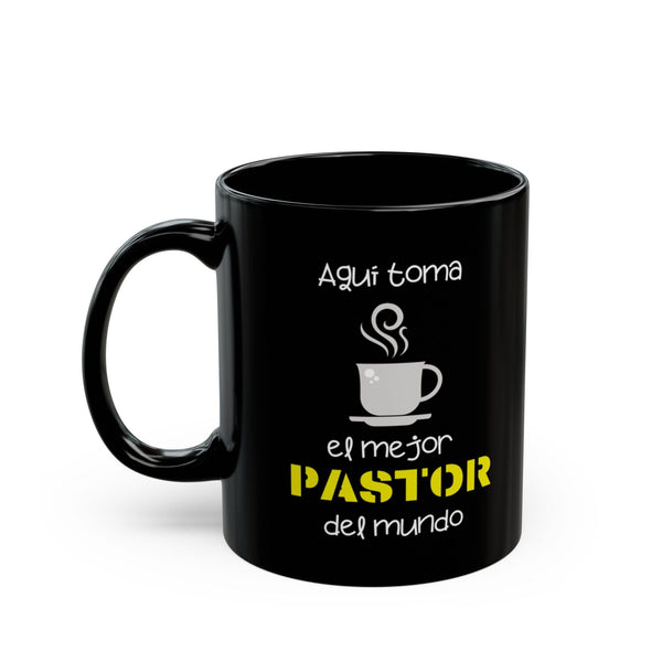 Taza de Café "El Mejor Pastor del Mundo" - Edición Negra (11oz) Mug Printify 11oz 